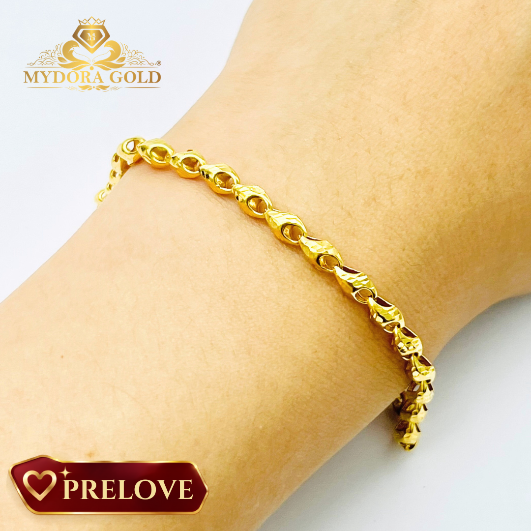 PRE-LOVE: Rantai Tangan Mini Siput l EMAS 916/22K