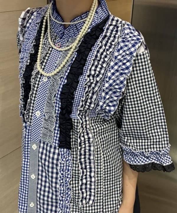 日本製TORI-TO x BEAMS BOY 拼款恤衫