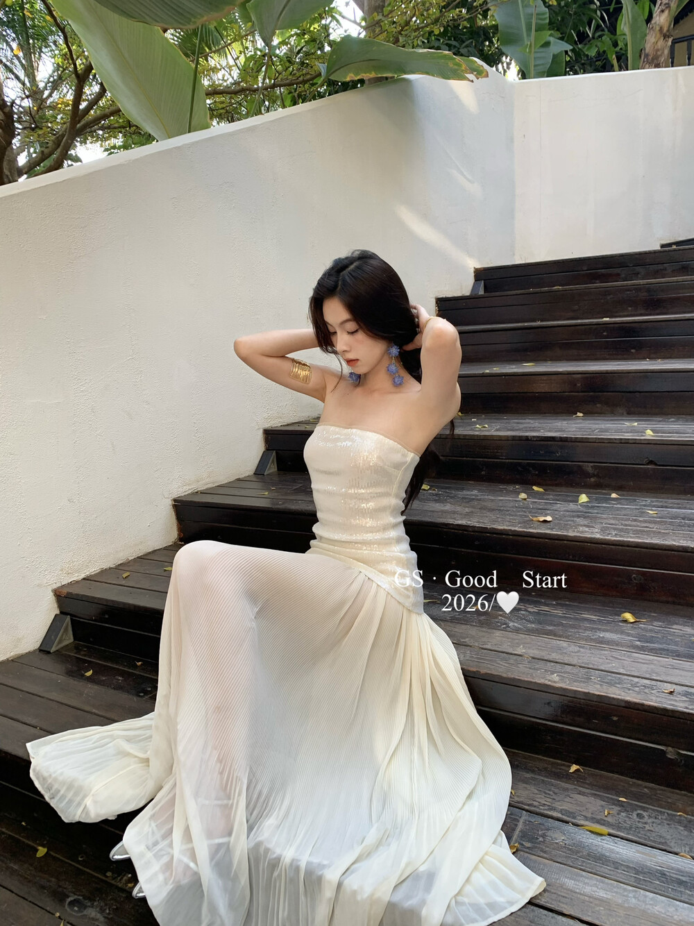 1799 GS START Sequin tube dress | 亮片抹胸长裙