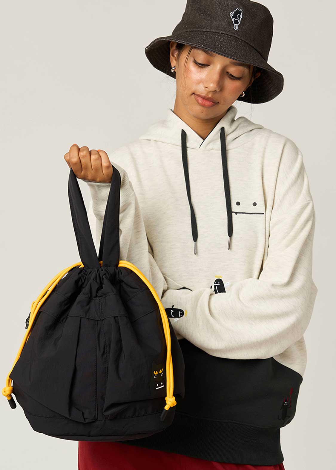 📦訂購 日本限定 graniph Beautiful Shadow 索繩手提袋