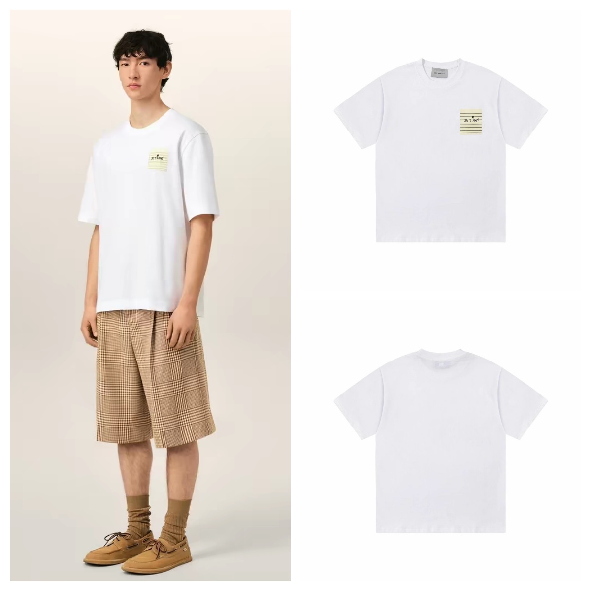 AMI PARIS 十五週年紀念款手書便簽印花短袖Tee