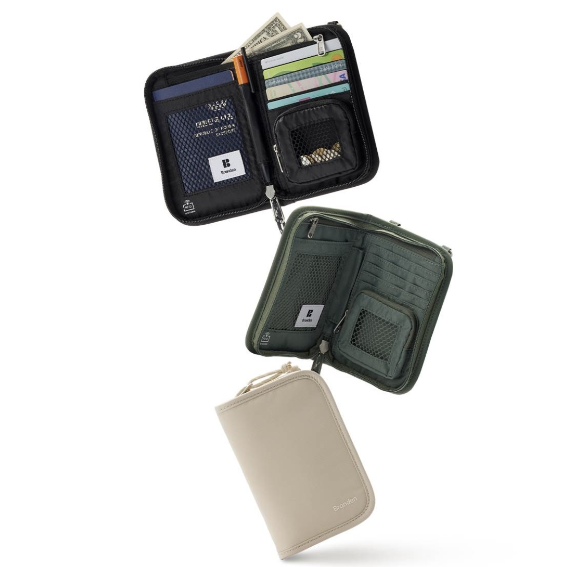 韓國 Branden Safe Plus 防盜 旅行銀包 斜揹袋｜ Cross Wallet Bag