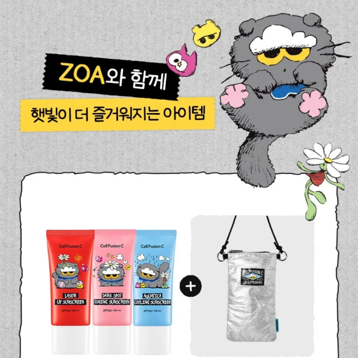 [Cell Fusion C x ZO&FRIENDS] 防曬太陽油滿額SET