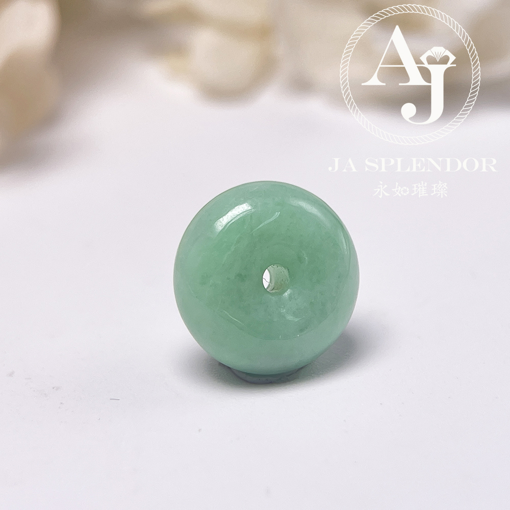 JN-3351 天然翡翠A玉 果綠安扣