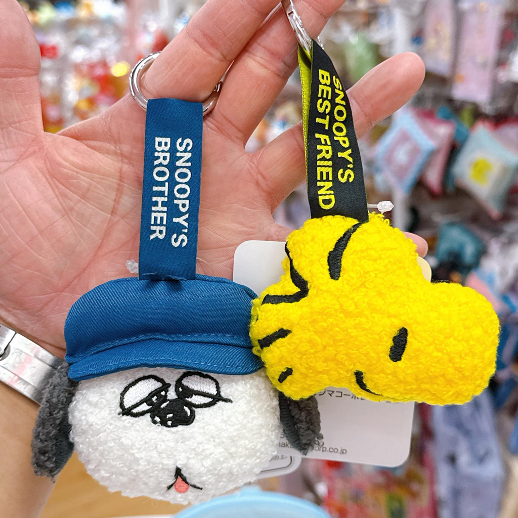 日本直送snoopy olaf Woodstock新款拉鏈袋 頭型掛飾