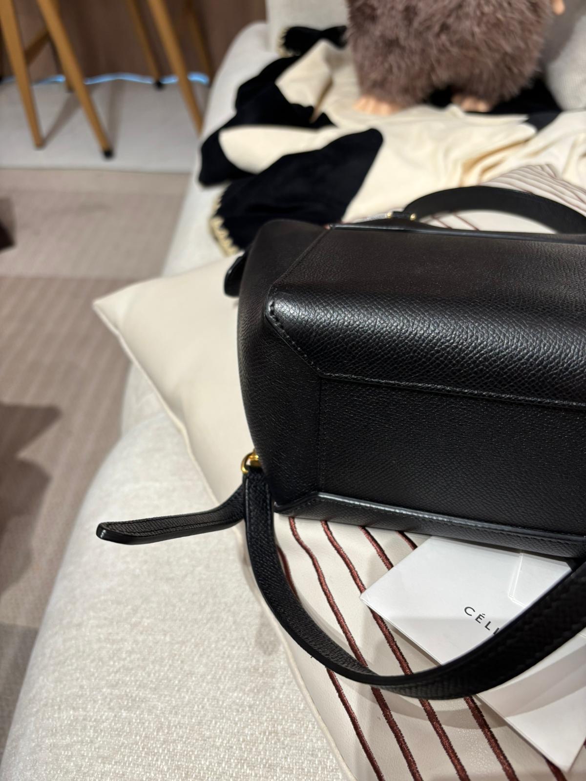 Celine nano belt bag 黑金牛皮 100%Authentic , 95%new ✅收據✅tap booklet✅dust bag