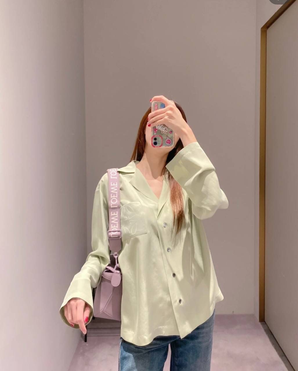 Loewe Puzzle 几何拼接手提斜挎包