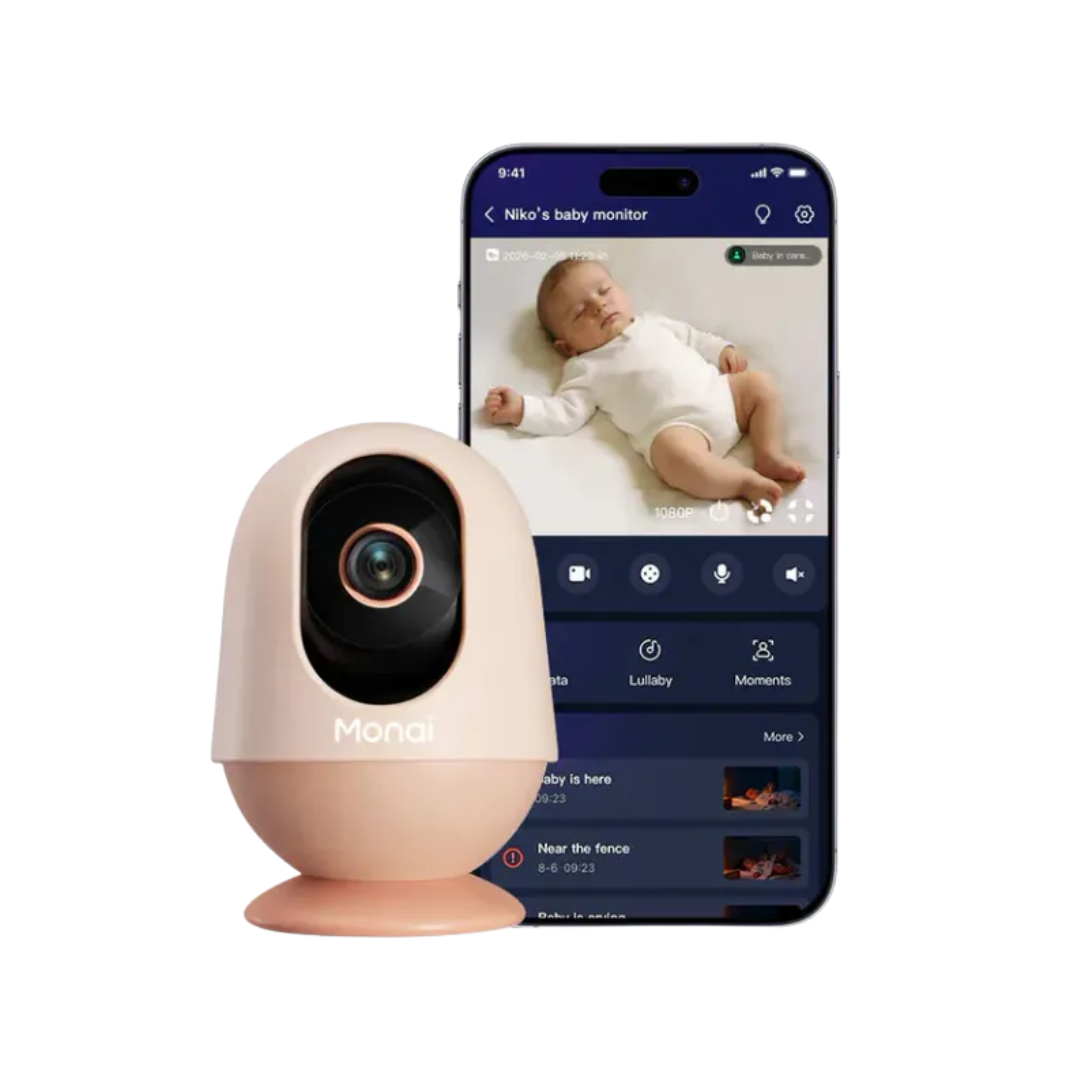 Monai 嬰兒監視器 Pro (連支架套裝)