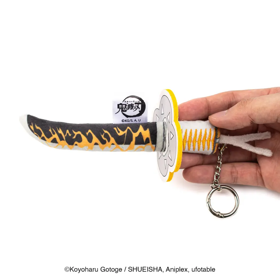 📦訂購 台灣限定 鬼滅之刃 我妻善逸 絨毛日輪刀吊飾
