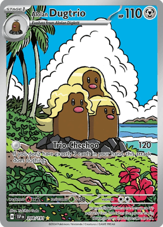 Pokemon TCG  Surging Sparks - Alolan Dugtrio-208/191