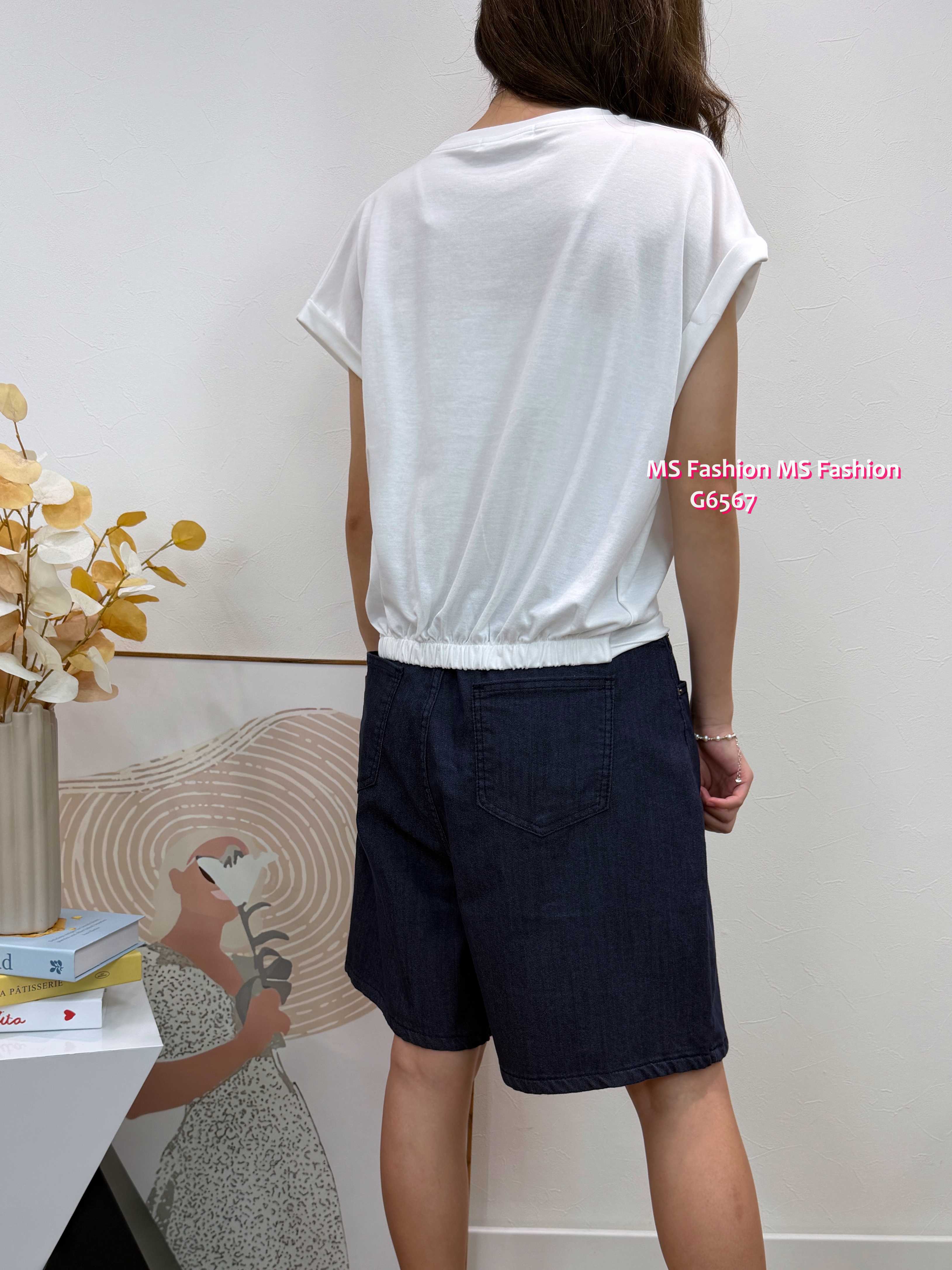G6567 特色衫腳top