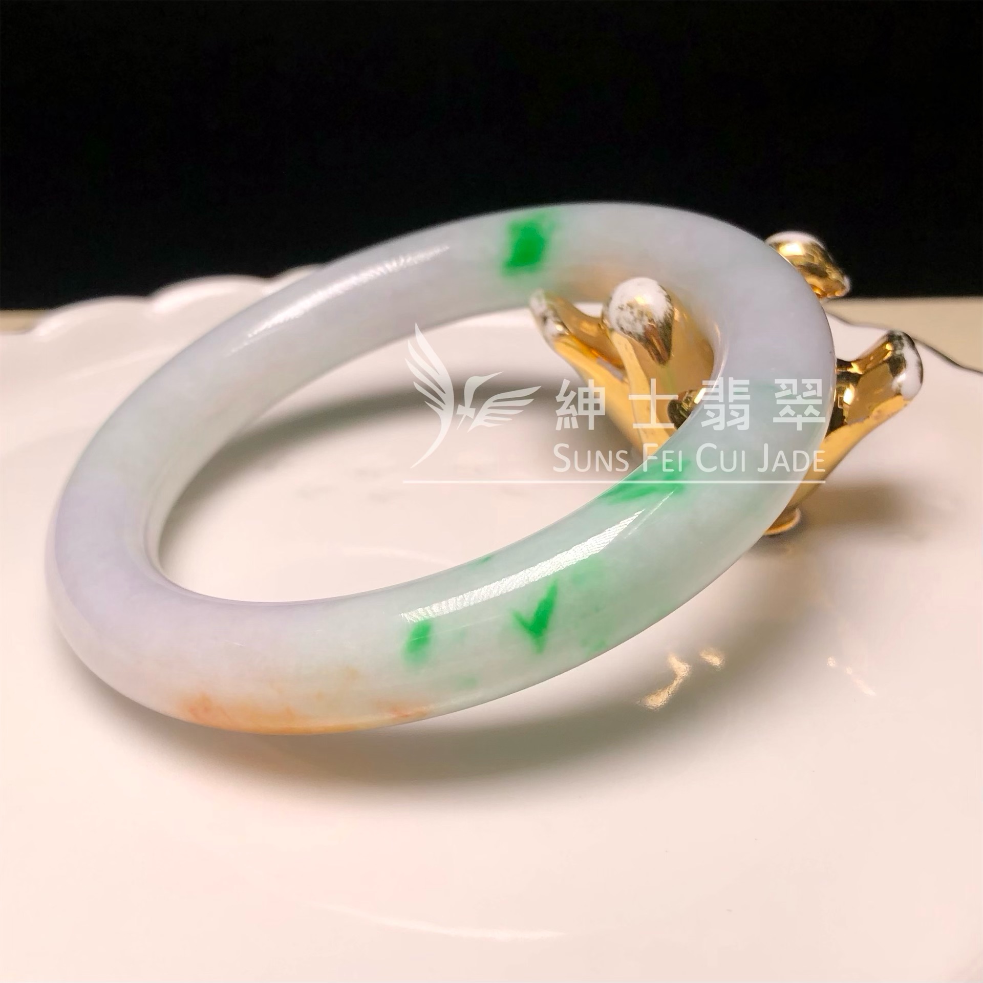 C06296 木那飄翠圓鐲52.5mm
