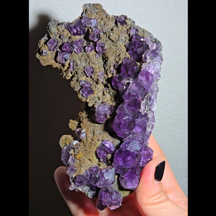 Tanzanite fluorite with perfect dodecahedrons - FL360
