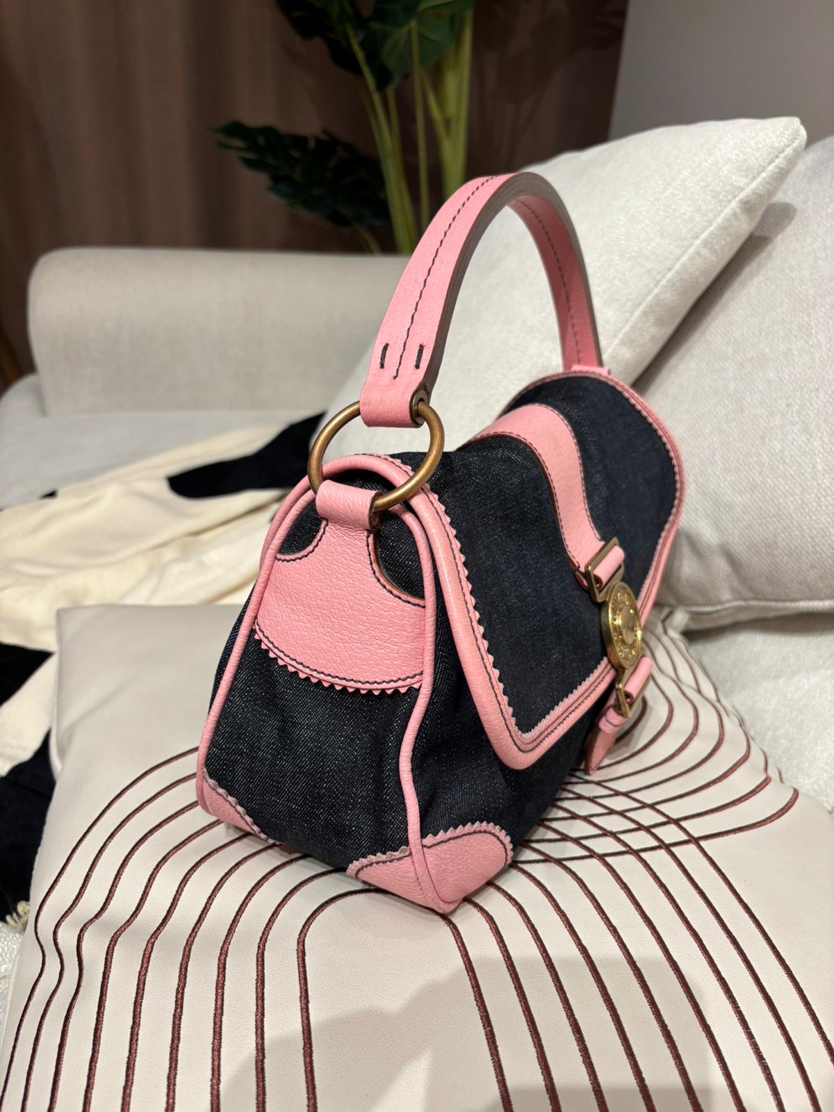 Miu miu denim hobo flap bag 100%Authentic ,90%new