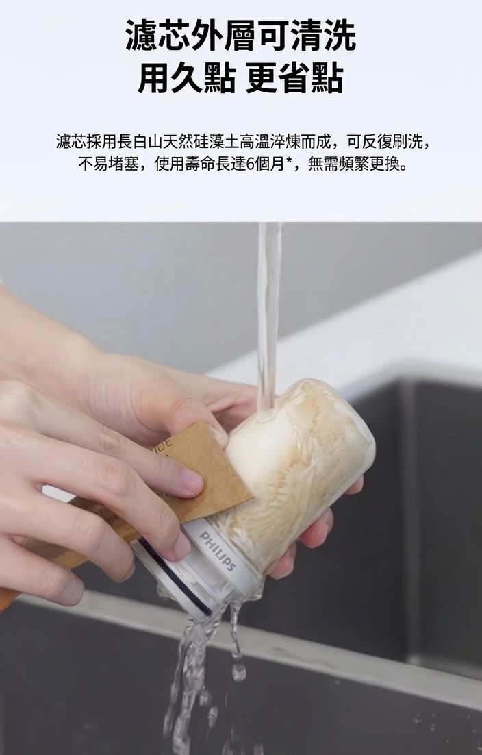 PHILIPS 飛利浦 家用陶瓷水龍頭淨水器 2026新版 (預購產品)