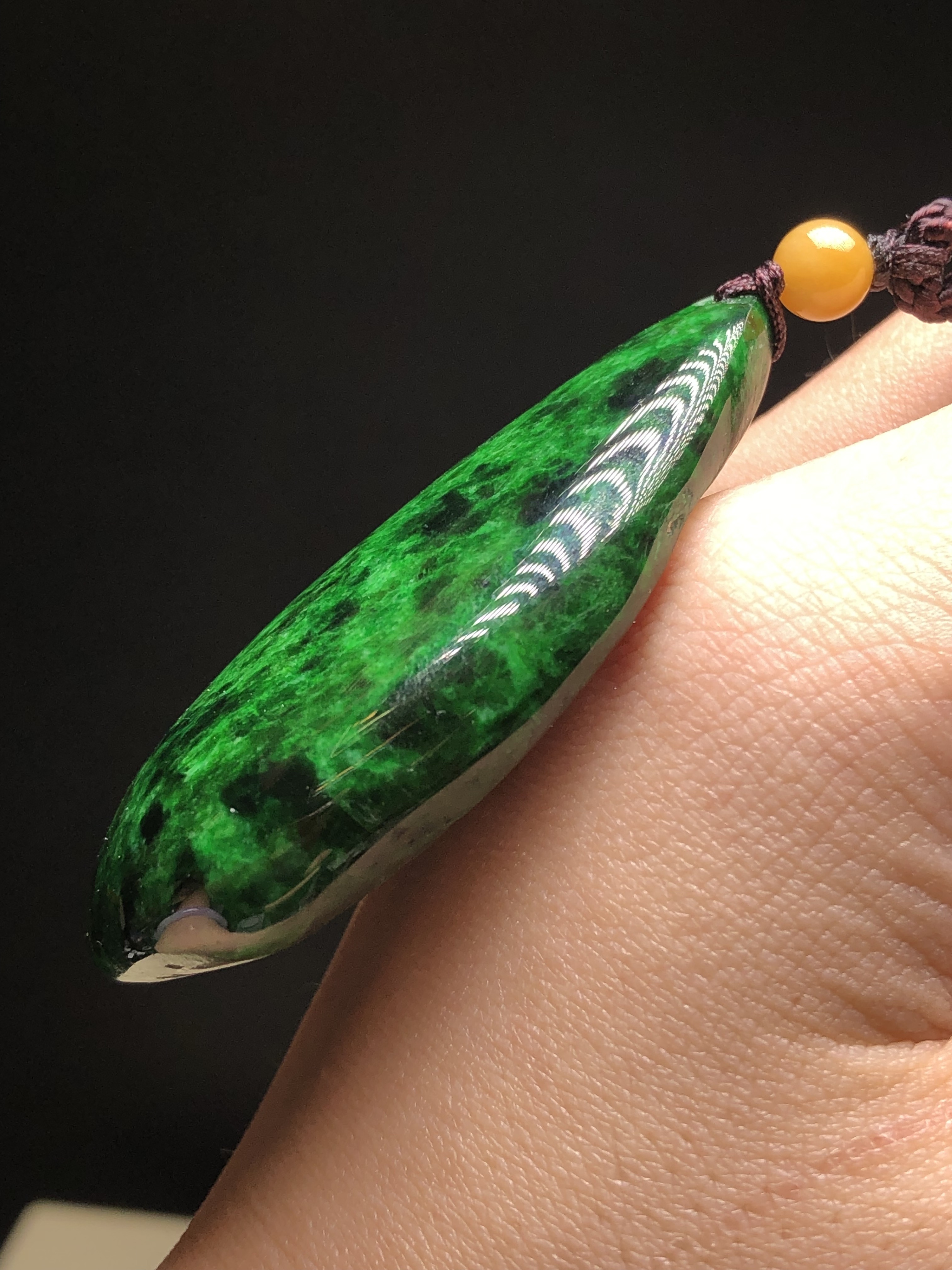 花青原石吊墜 B08122