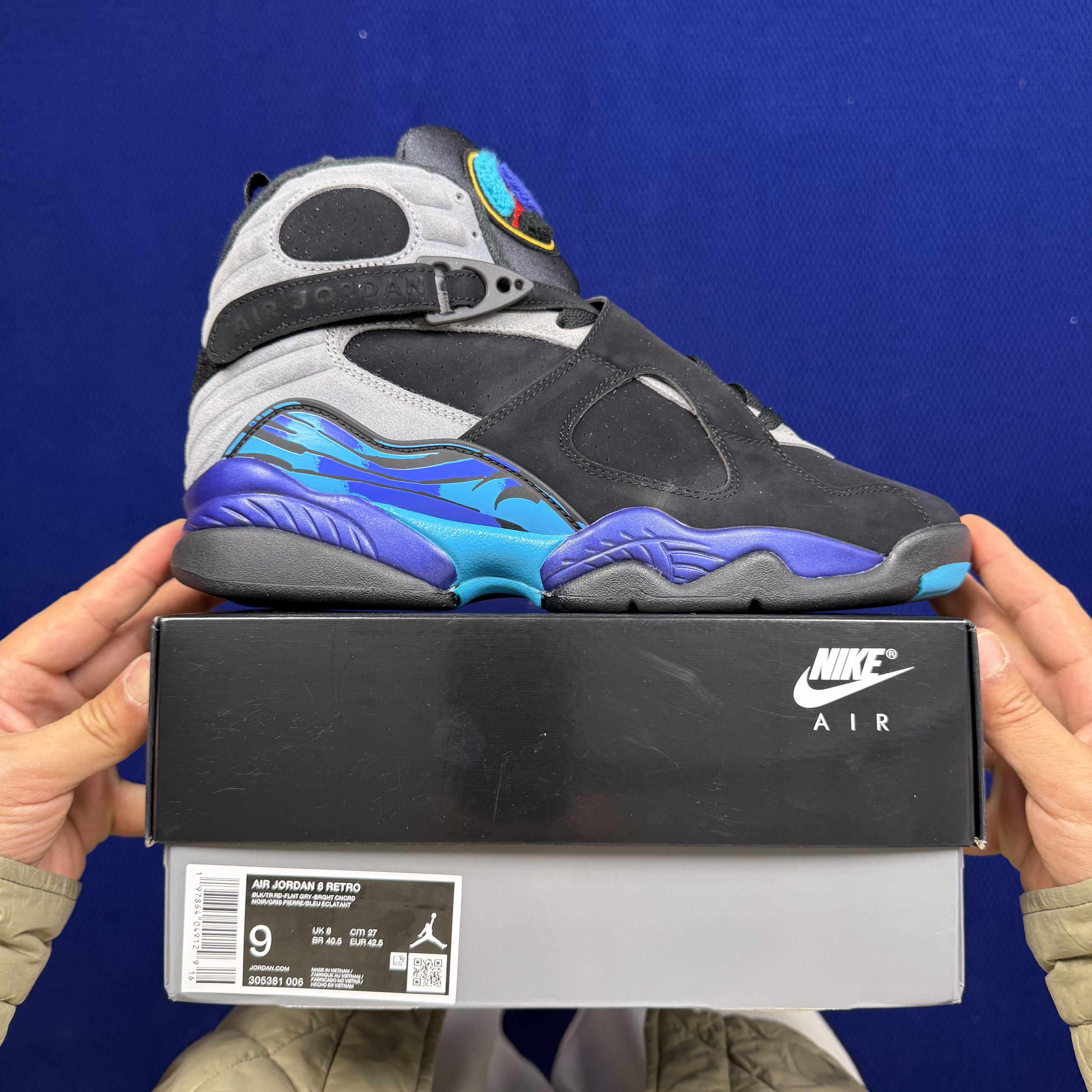 Air Jordan 8 Retro 'Aqua' 305381-006
