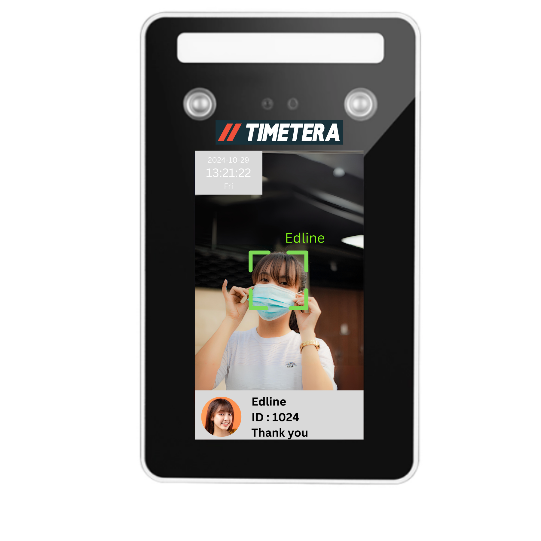 TIMETERA AI Face Recognition Time Attendance System TT-62AI