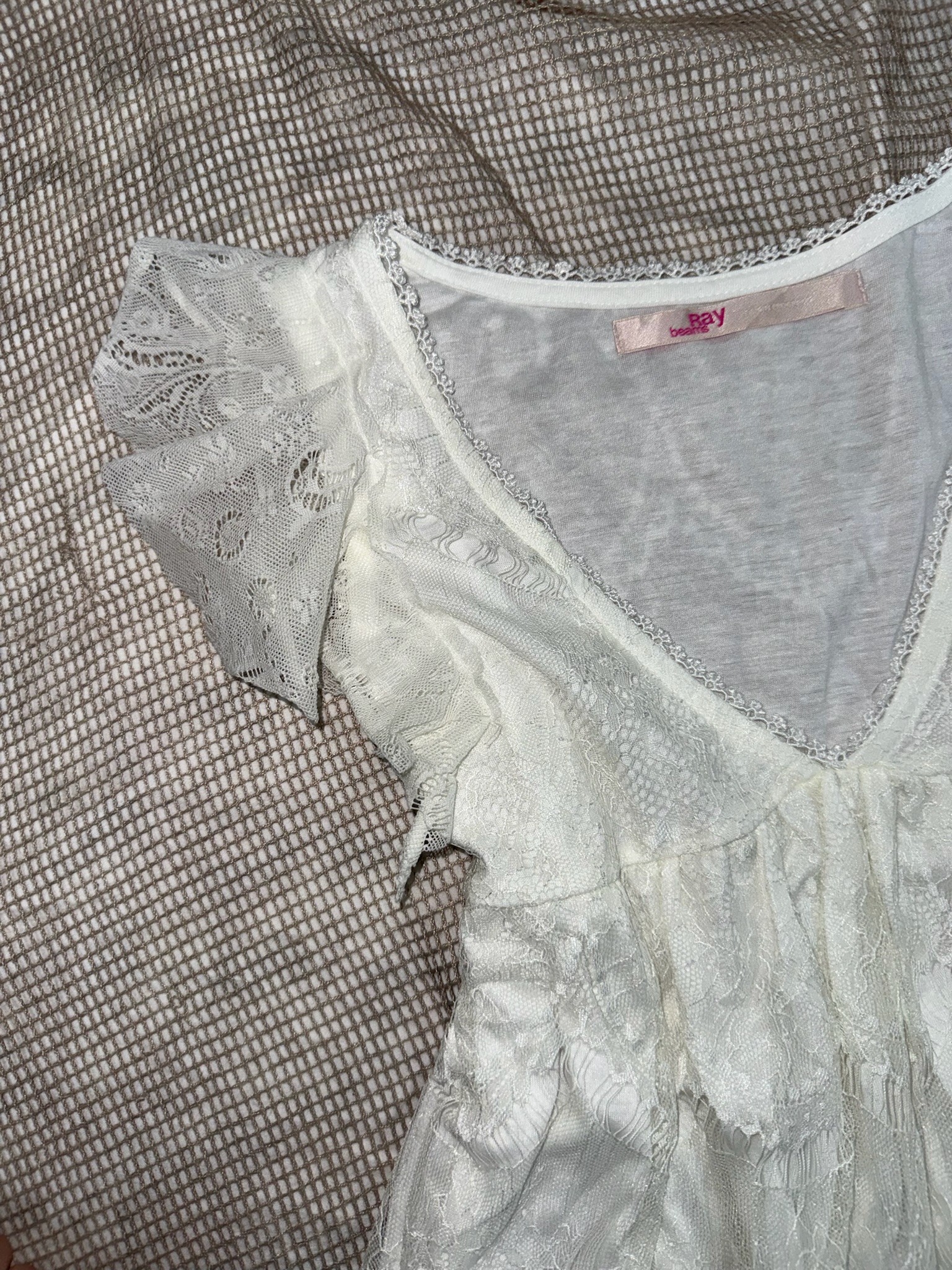 White Lace Peplum Outerwear