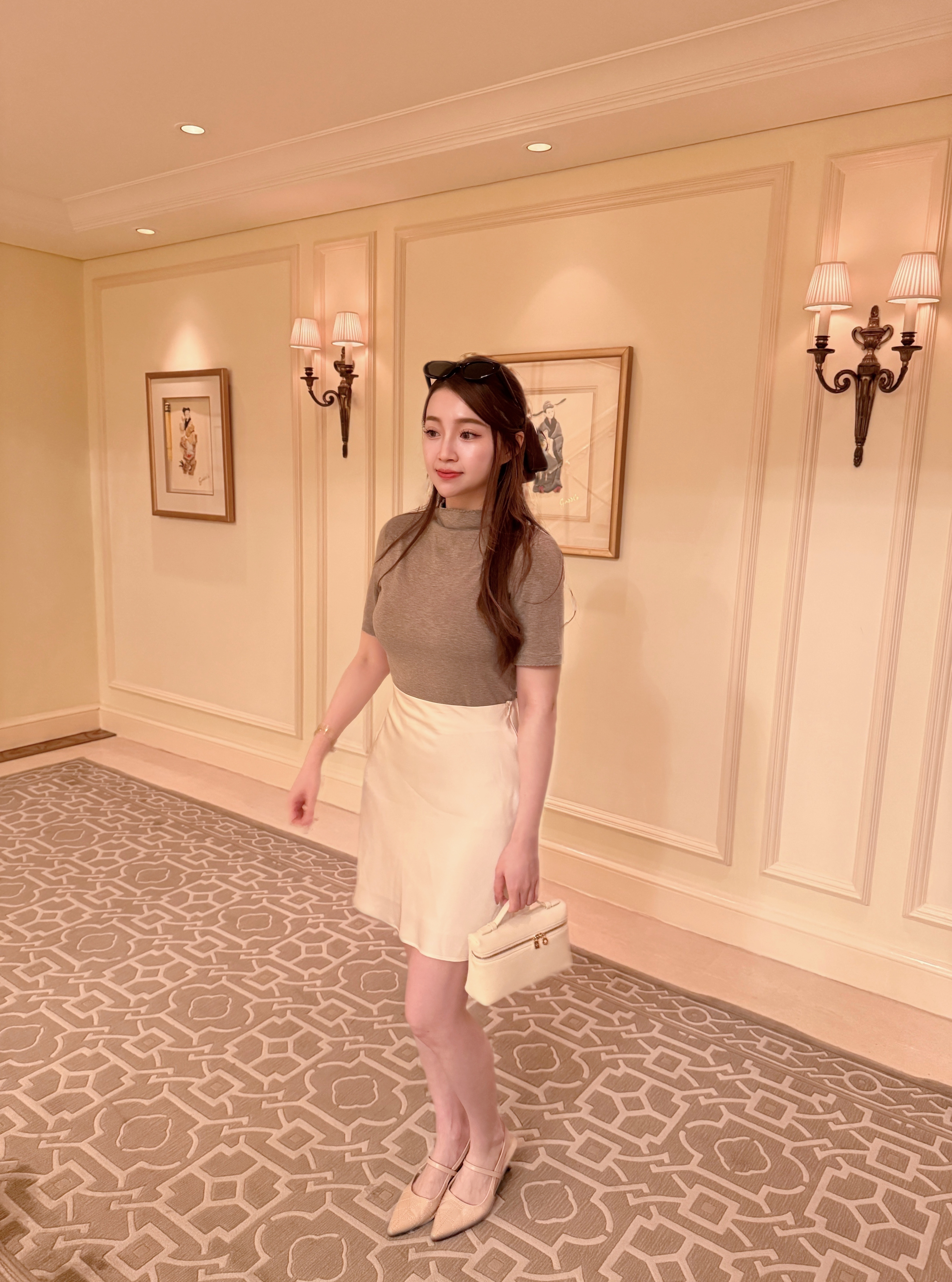 ♥︎老錢風-Scallop-Trim Tee