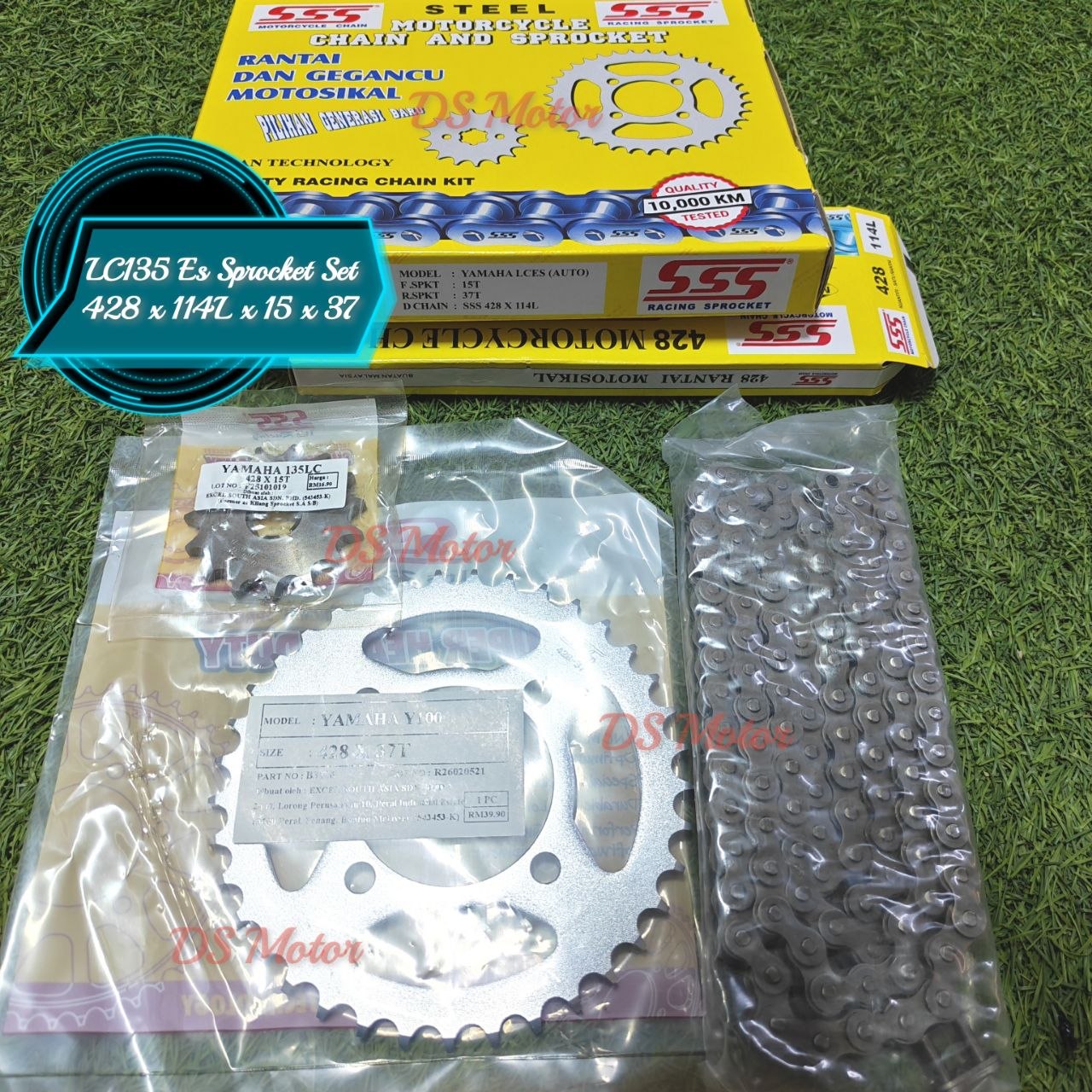 Sprocket Set / Chain Set SSS EX5 , RXZ , LC135 ES