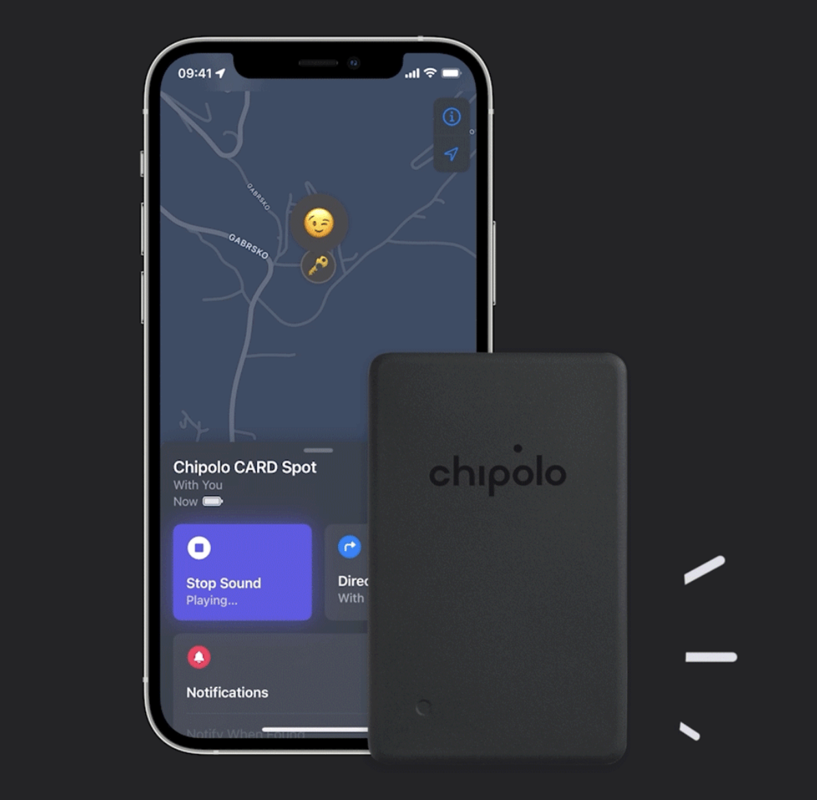 LIZ媽媽推介 ｜韓國直送 Chipolo CARD Spot 超薄 智能 藍牙定位 追蹤器｜Bluetooth Tracker for Wallet (iOS Only）