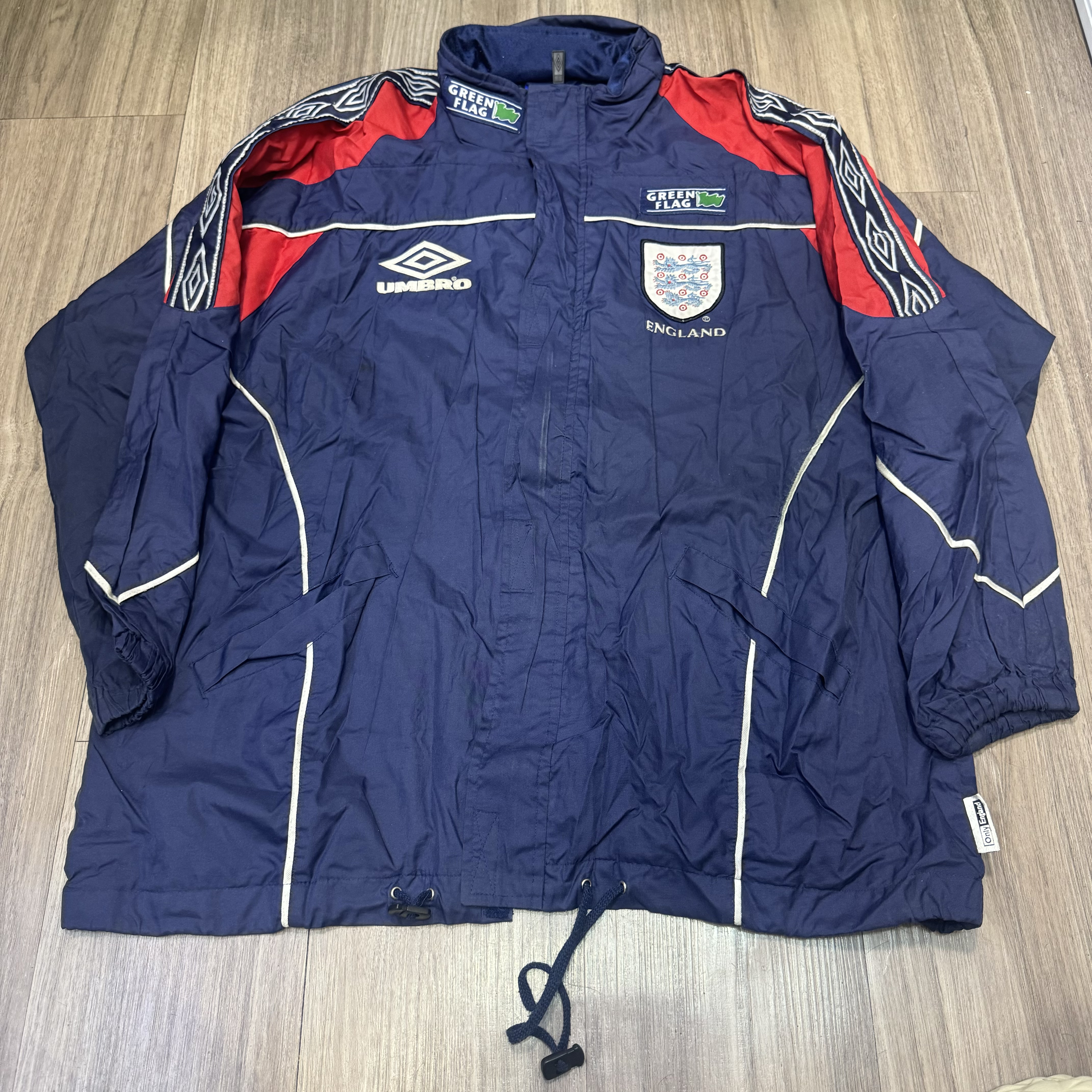 England 98/00 vintage rain jacket