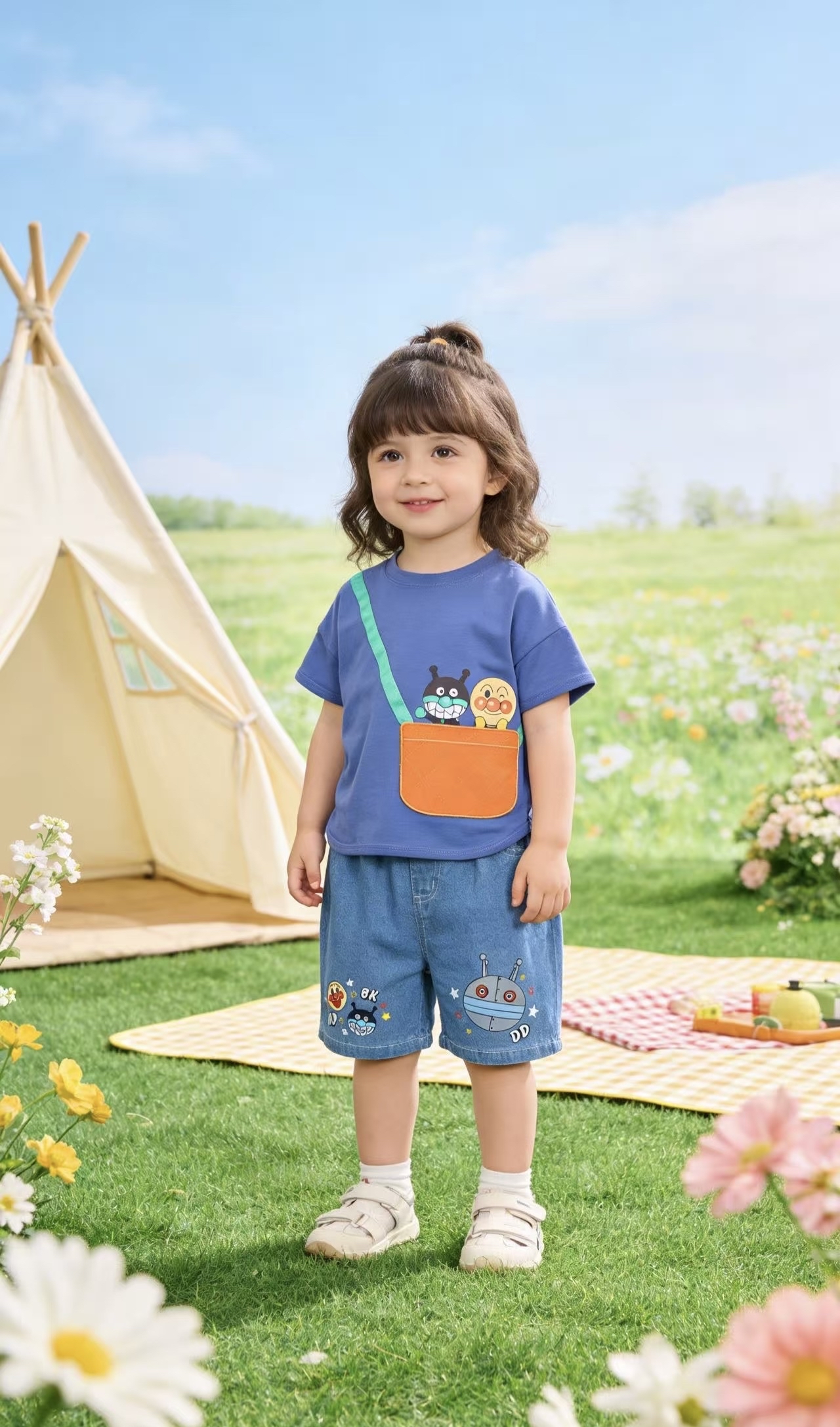 0676 面超半袖&短褲