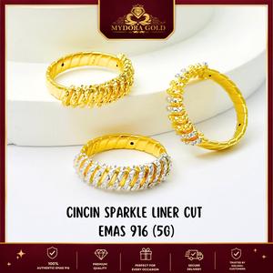MYDORA Cincin Sparkle Liner Cut (5G) l EMAS 916/22K