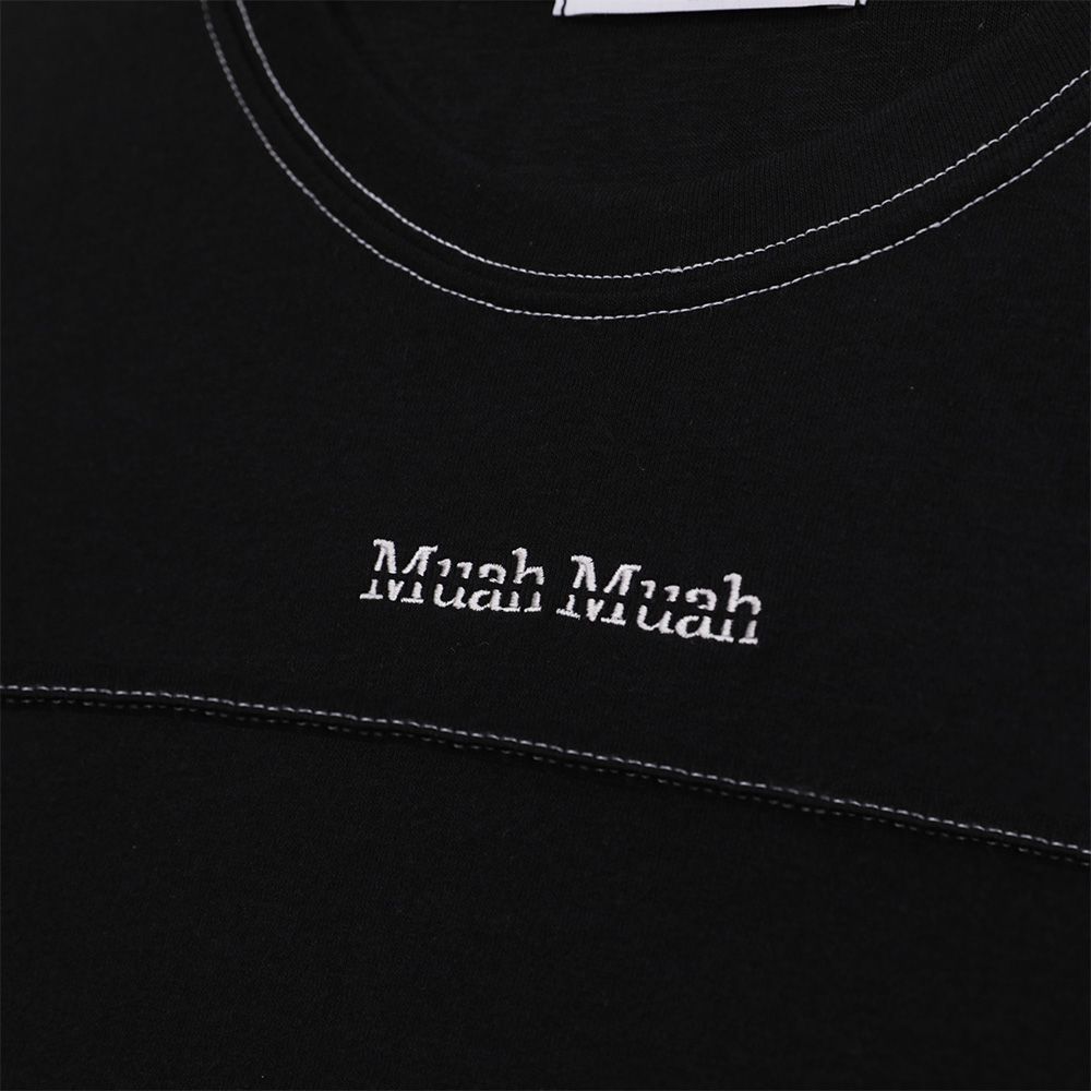 <預訂>🇰🇷MuahMuah Crop Point Pintuck Half T-shirt