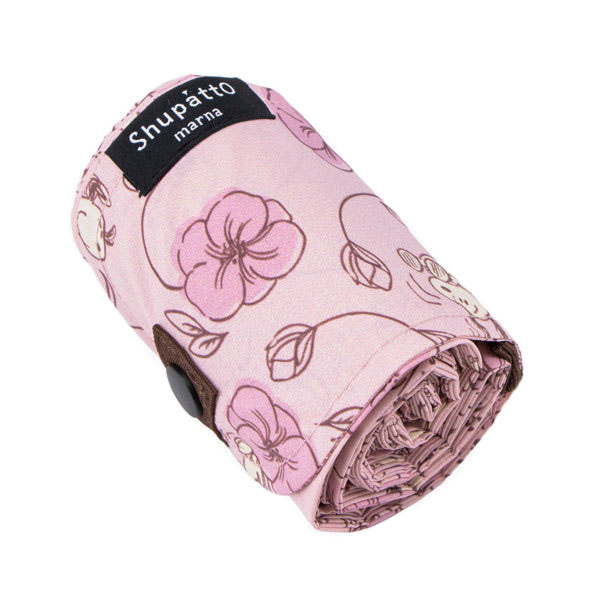 現貨｜Snoopy 日本 Shupatto Compact Bag 可摺 環保袋 M Size (花朵圖案 SPZ-4367)