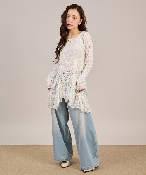 Lace抽繩吊帶外搭【JOT003】