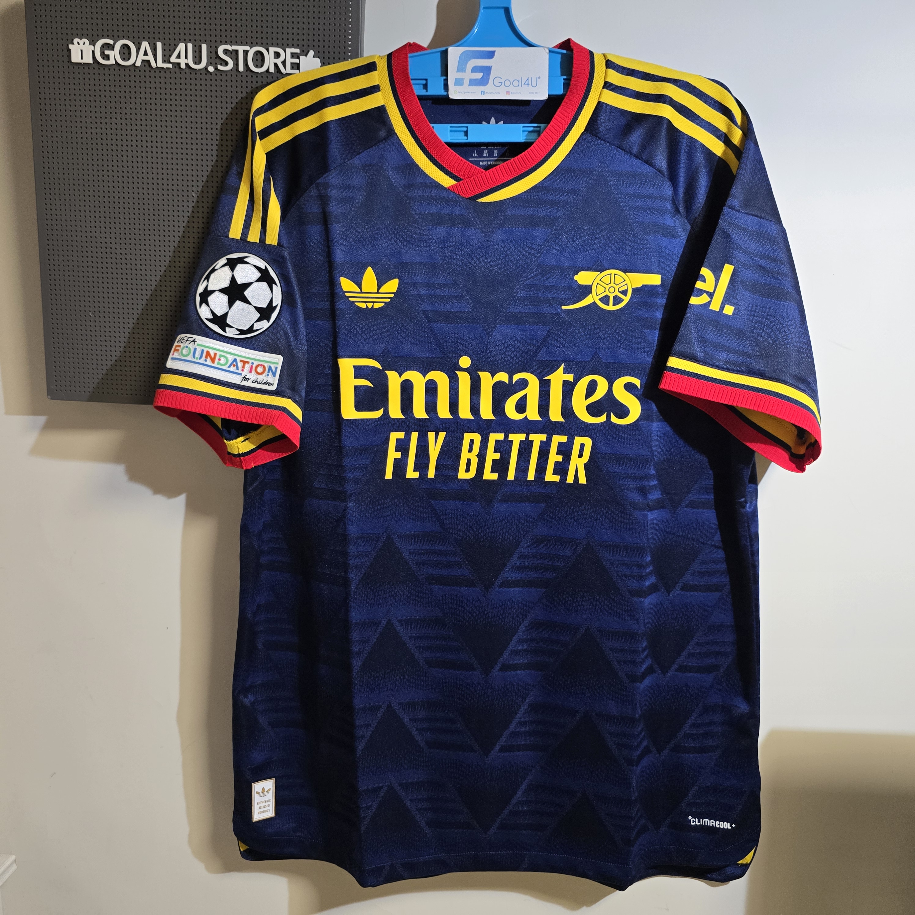 🍌重溫經典香蕉傳奇 Adidas Arsenal 阿仙奴 2026-27 作客 Authentic 球員版球衣 (可加印字章) JZ3161