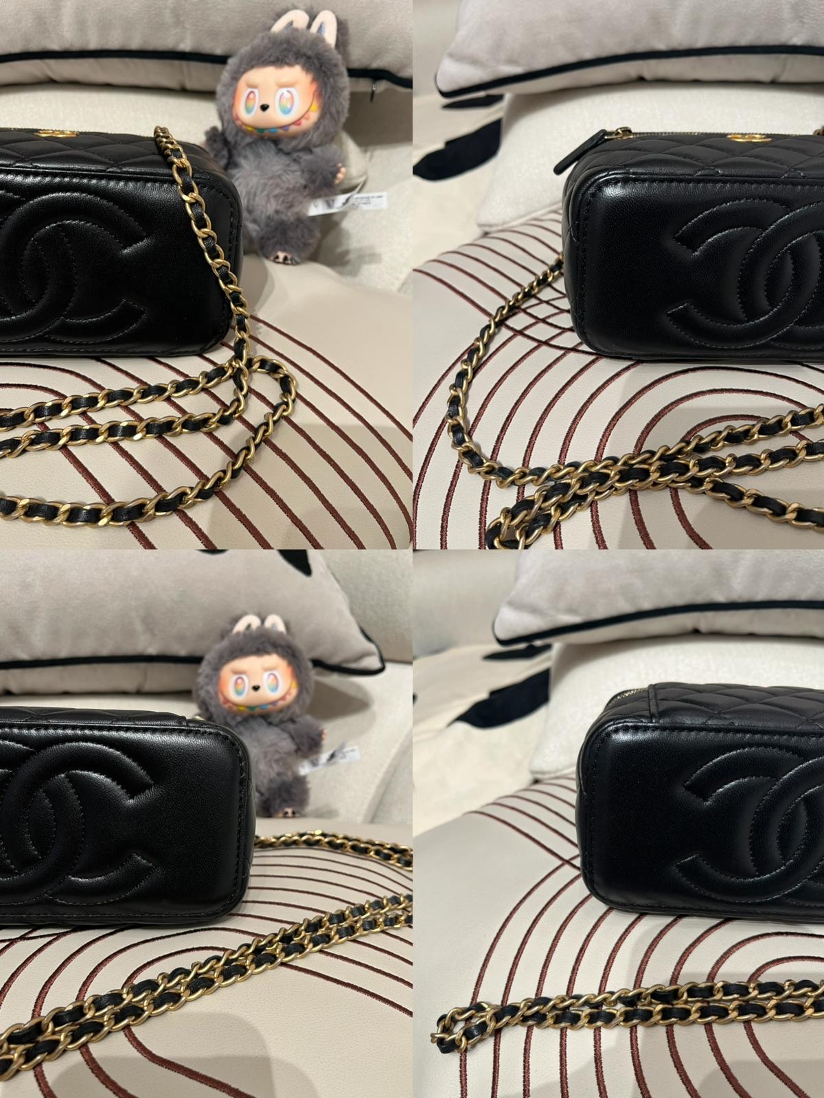 Chanel vanity with handle GHW AP2199 100%Authentic,98%new ✅晶片貼✅dust bag ✅box