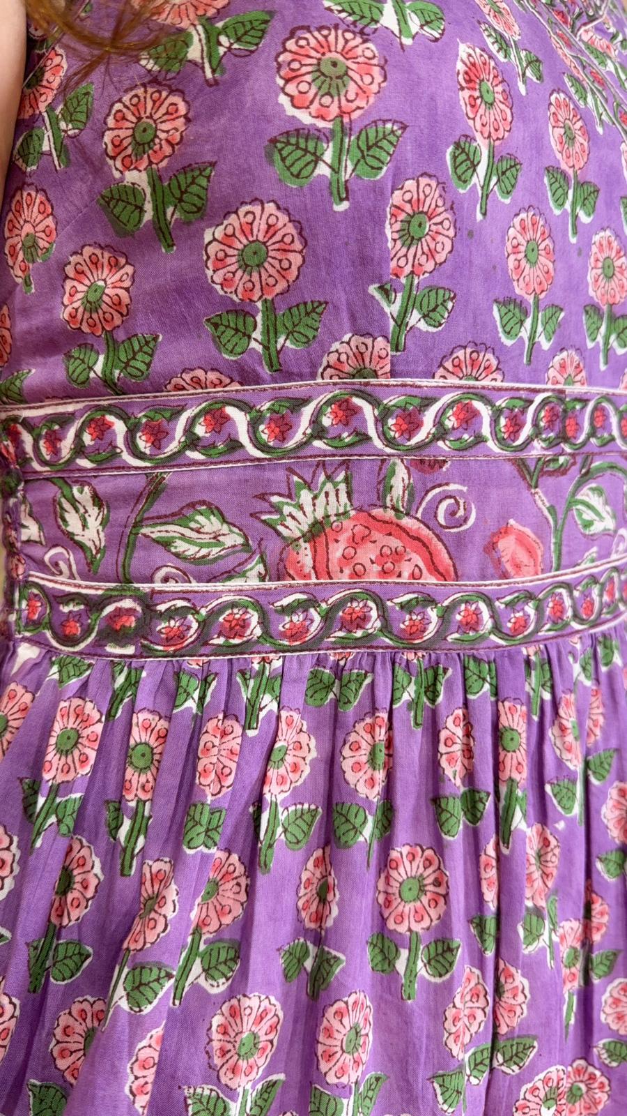 2598 Purple Blockprint overlap Full rubberband Slip OP 45"