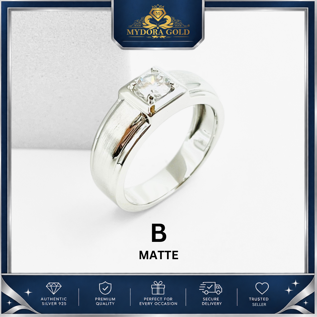 MYDORA 925 Silver Ring - Cincin SOLEMN ONE Collection