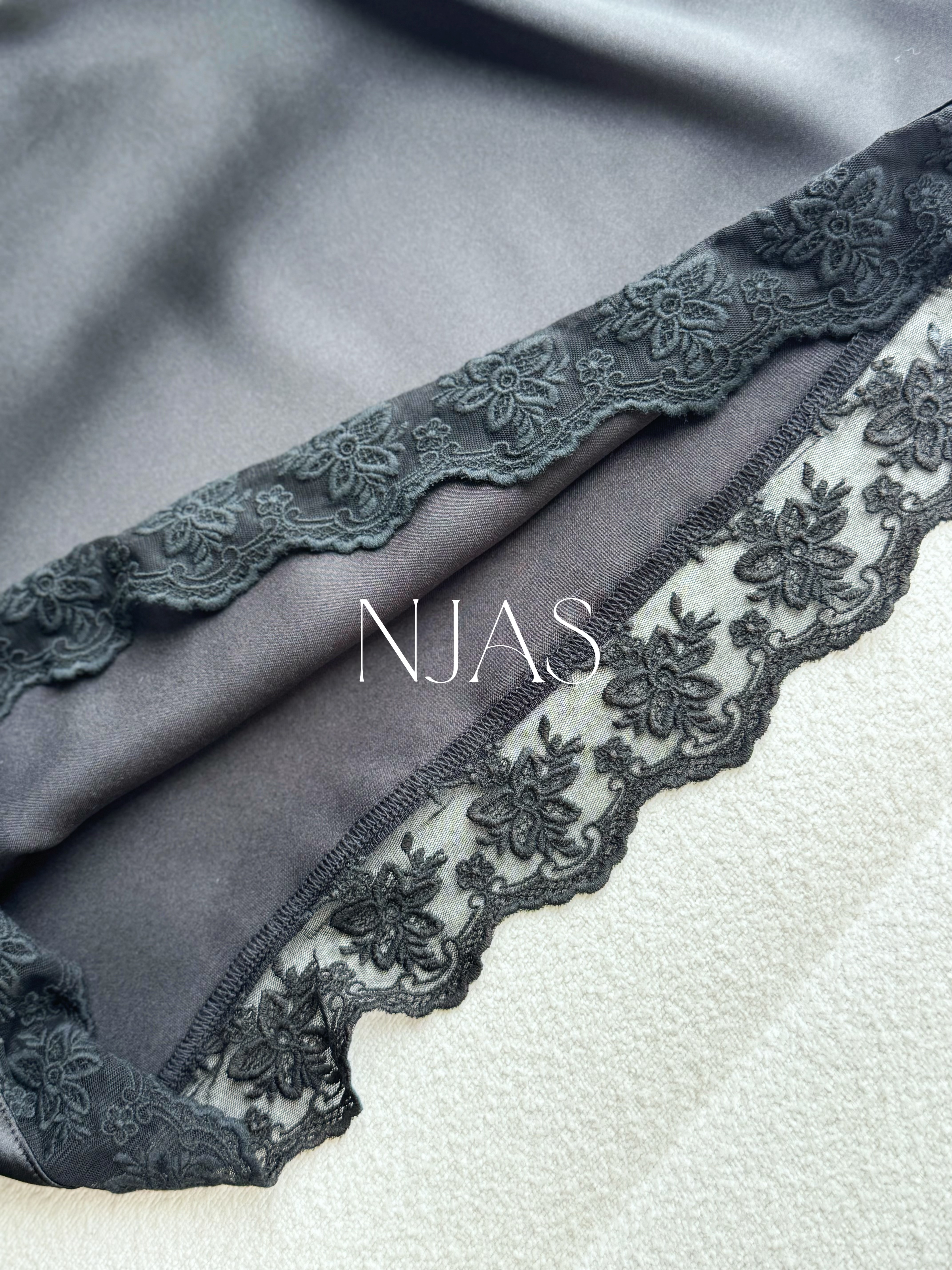 Elegant silky lace top