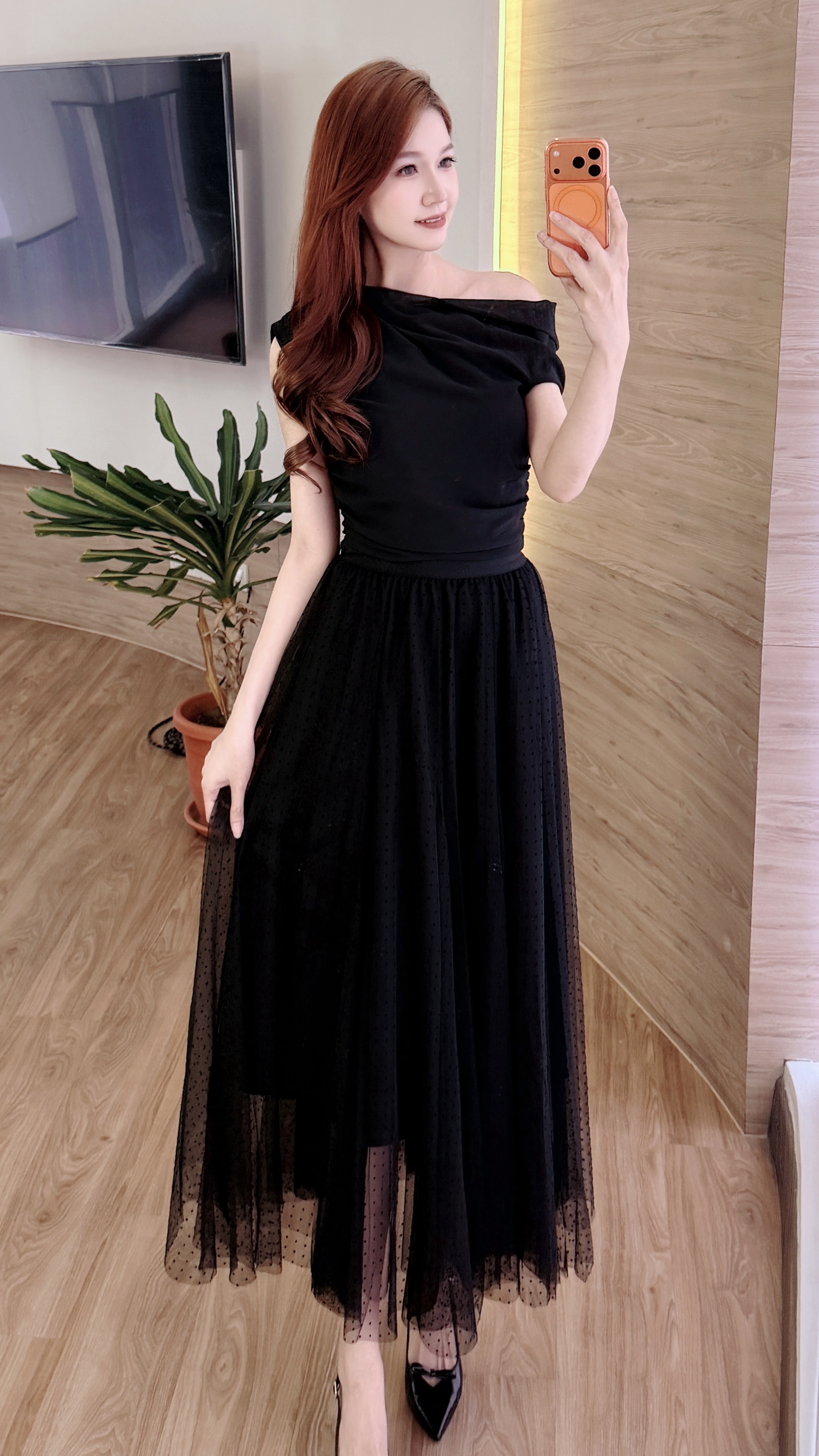 Swiss Dot Tulle Skirt