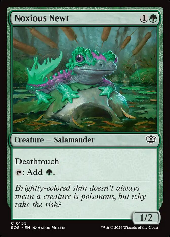 [EN] [Foil] Noxious Newt [SOS-155] C