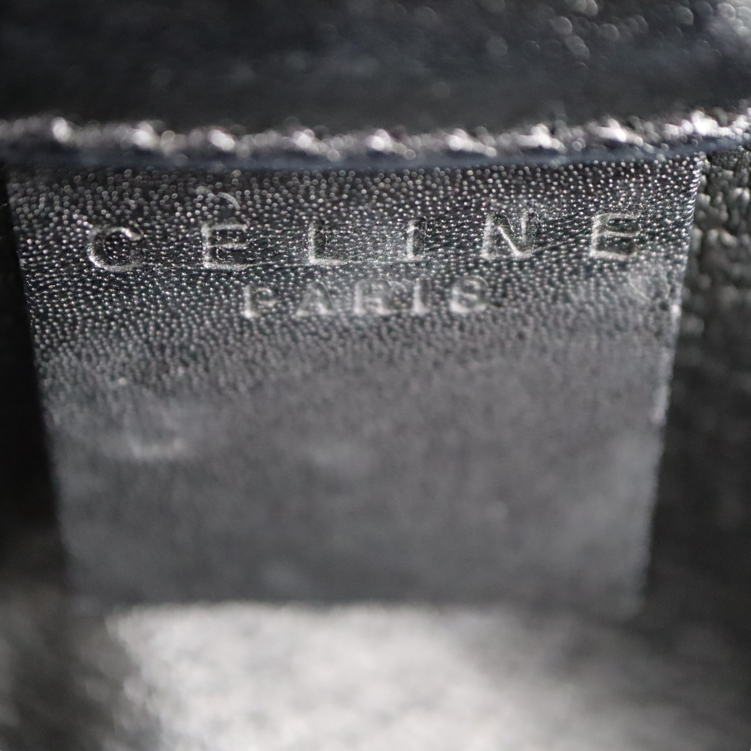 Celine Black Macadam Front Pocket Bowling Bag