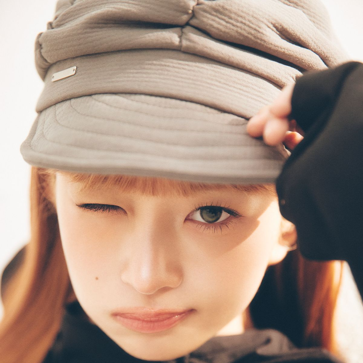 [Miseki SEOUL] Pleats shirring cap (2色)