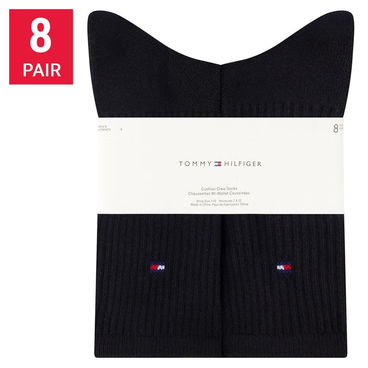 加拿大🇨🇦空運直送 Tommy Hilfiger men’s crew socks 中筒襪 (a pack of 8 pairs) 