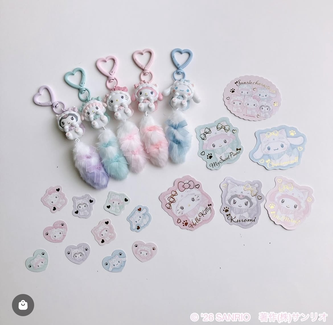 日本預訂📍日本Sanrio蝴蝶結貓貓造型系列 - 公仔/髮帶/吊飾/化妝袋/盲盒 18/2日本開售