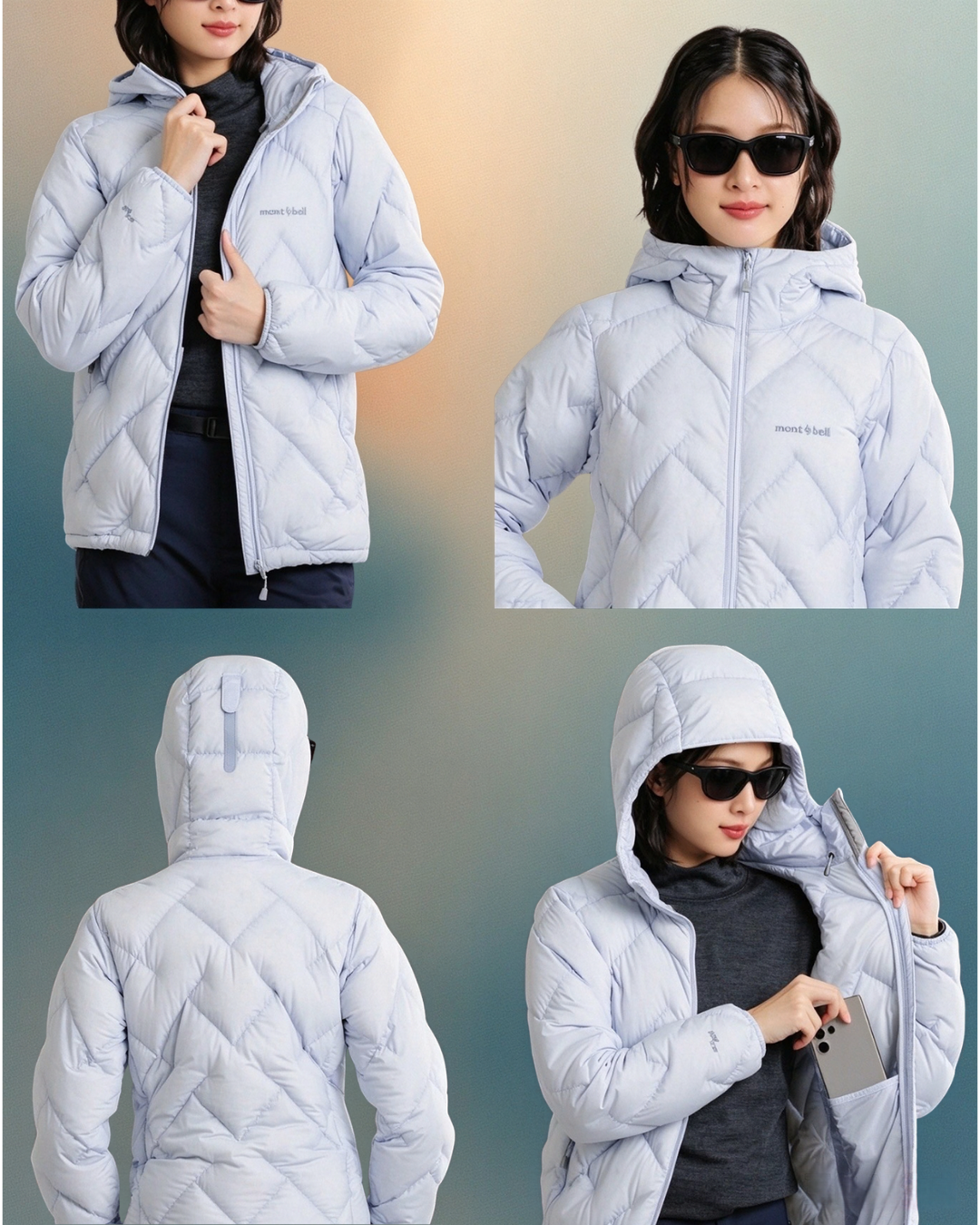 日本代購【  2026新色 日本直送 montbell 女裝 800FP 輕量保暖連帽羽絨外套 Neige Down Parka Women’s 800FP 】 