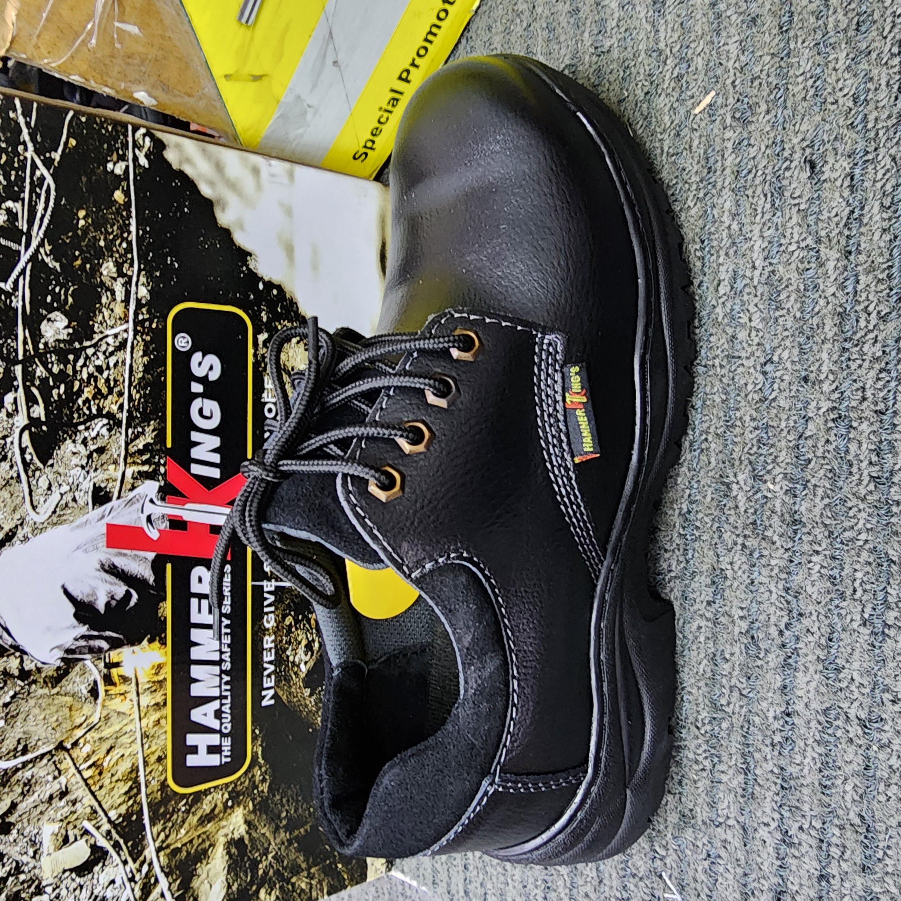Hammer King's HK 13030 Industry Steel Toe Cap Leather Safety Shoe | Kasut Keselamatan |Kasut Keselamatan