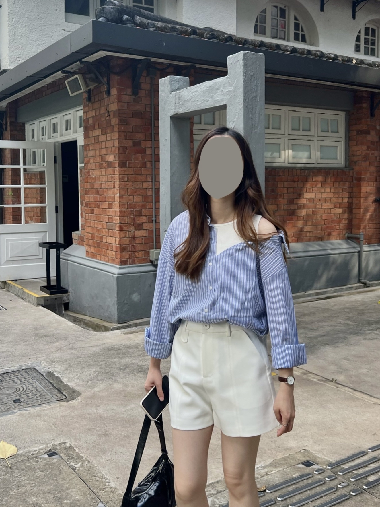 自留推薦假兩件恤衫 現貨