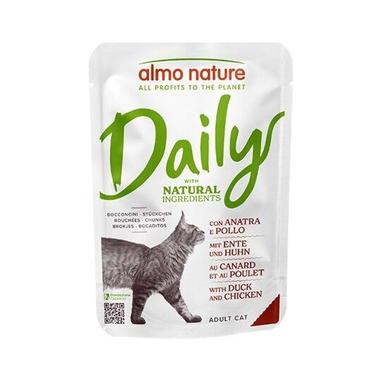 Almo Nature Daily Complete Food 雞肉+鴨肉 主食鮮包 70gx30
