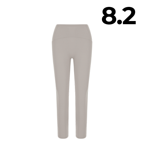 團購_Jun Ji-Hyun Set - Round Neck Crop Top & Leggings by Andar