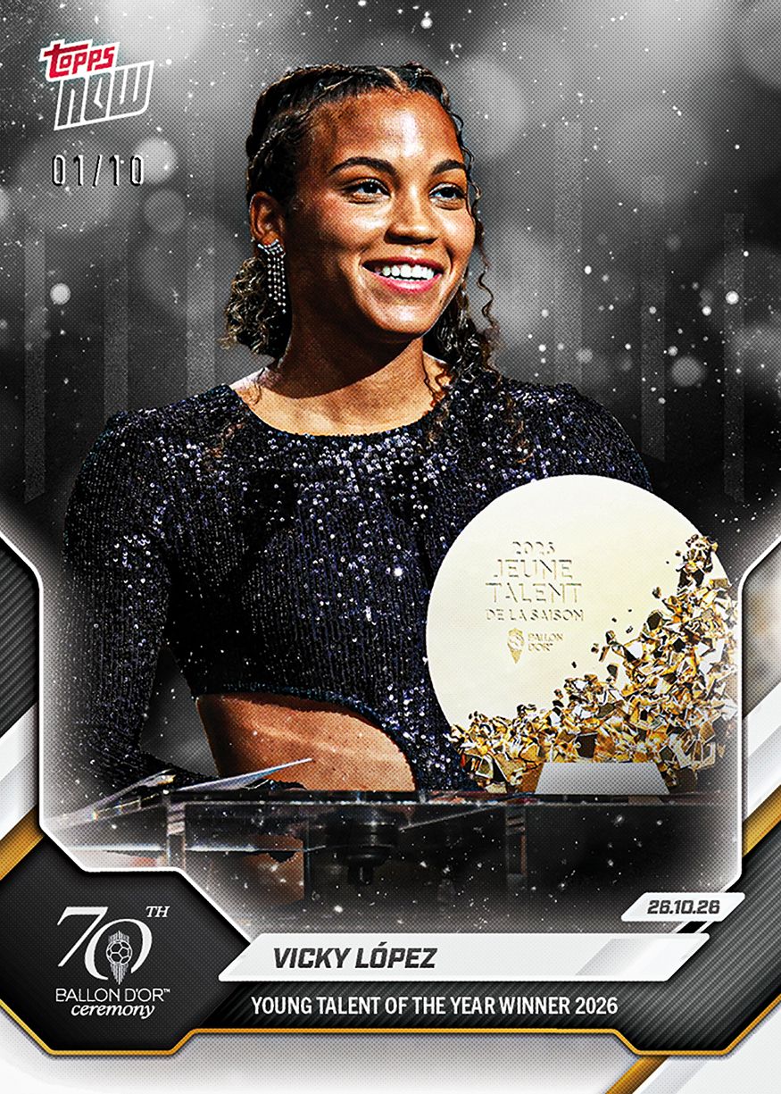 Vicky López - 2026 Ballon d'Or Topps NOW® #3 年度最佳年輕女球員紀念卡【團購】