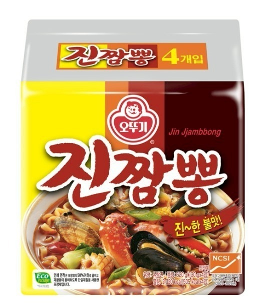 韓國不倒翁金螃蟹海鮮風味拉麵 130g (1組4入)-預計6月底到貨